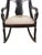 Brown Antique American Carved Wood Rocking Chair With Needlepoint Seat For Sale - Image 8 of 18