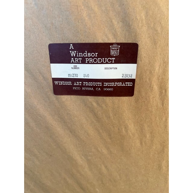 Vintage Mid Century Wall Mirror 1980s Postmodern Windsor Gold Frame For Sale - Image 11 of 11