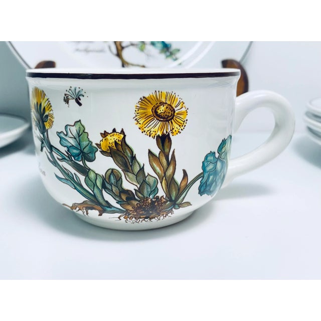 Vintage VILLEROY & BOCH BOTANICA Porcelain tea set of 4. Discontinued. Made in the period between 1983 and 2008 in...
