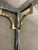 Mid-Century Modern Mid Twentieth Century Chrome and Brass Side Table in the Style of Maison Jansen, a Pair For Sale - Image 3 of 9