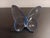 1990s Baccarat Crystal Iridescent Blue Papillon Lucky Butterfly For Sale In Dallas - Image 6 of 10