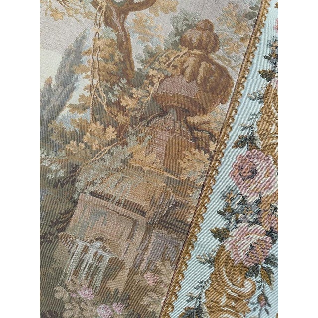 Vintage French Jacquard Tapestry Aubusson from Bobyrugs, 1980s For Sale - Image 10 of 18