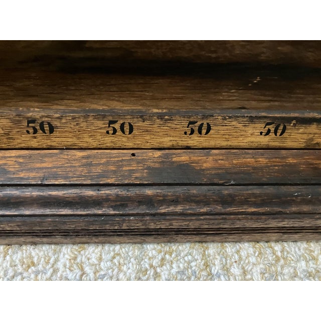 Antique Clark’s Mile‑End Spool Cotton Cabinet – Late 1800s Store Display - Unique Side Table For Sale - Image 4 of 16