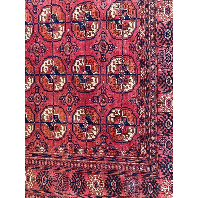 Vintage Turkmen Bokhara Rug, 1950s For Sale - Image 3 of 17