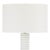 A tactile white finish on the striking Nabu floor lamp accentuates its accordion-like base. Its simple, yet artisan feel...