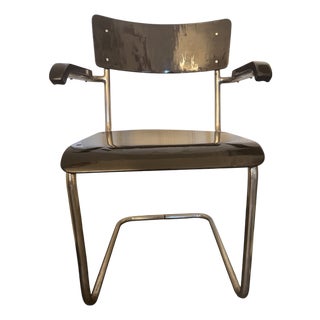 Vintage Bauhaus Cantilever Chair in Chrome-Plated Steel Tubing, 1930s For Sale