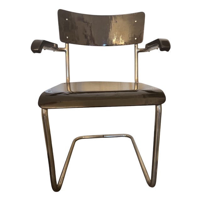 Vintage Bauhaus Cantilever Chair in Chrome-Plated Steel Tubing, 1930s For Sale