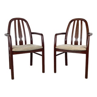 Pair of Danish Modern Rosewood Armchairs With Guild Mark For Sale