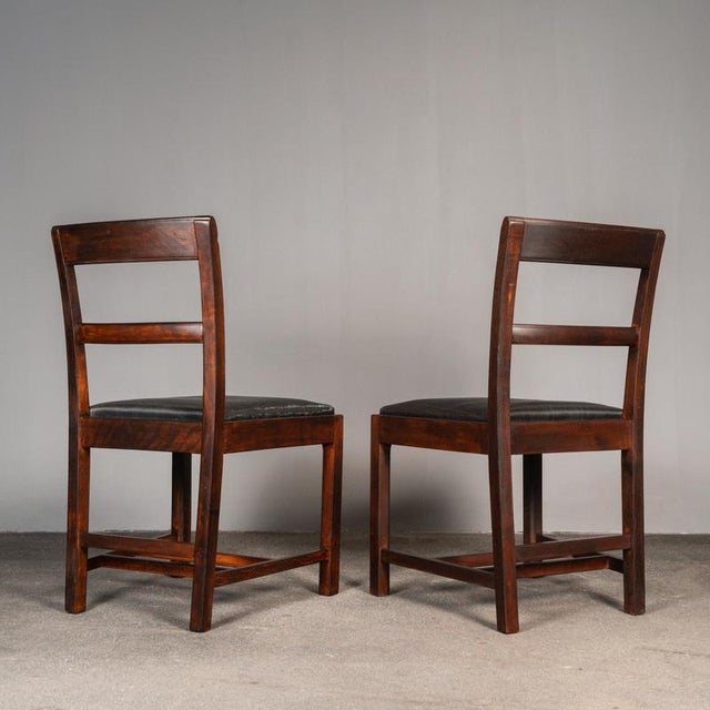 Art Deco Side Chairs, 1930s, Set of 2 For Sale - Image 3 of 17