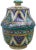 Antique handcrafted and glazed ceramic box. Features an intricately hand-painted Moorish pattern in a traditional...
