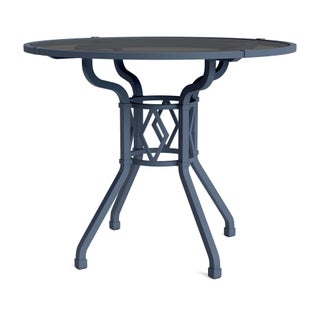 Brown Jordan Venetian 36" Round Dining Table in Sapphire For Sale