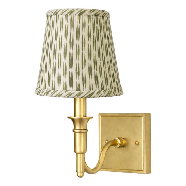 Green Weave Sconce Shade For Sale