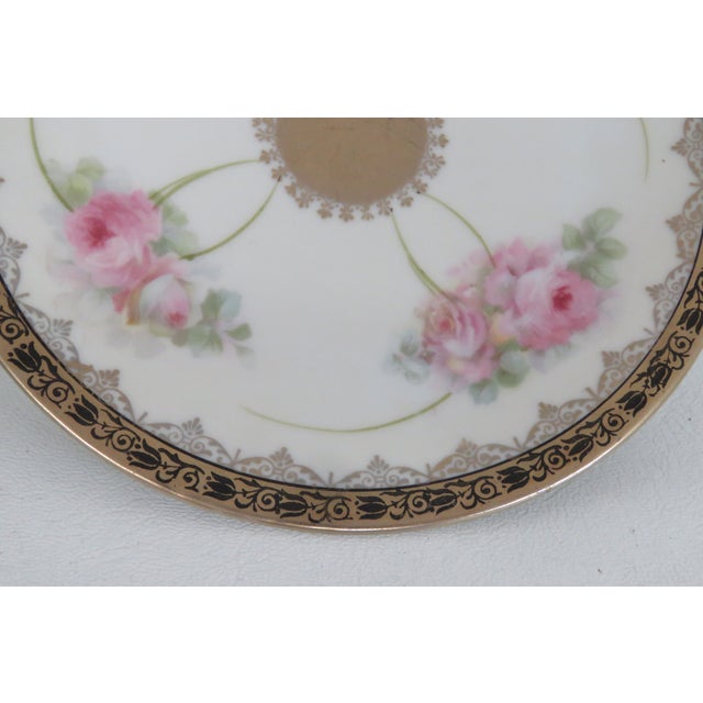 Moschendorf Bavaria Porcelain 5 Pc Set Bread Butter Dessert Serving Plates 4500b For Sale - Image 9 of 13
