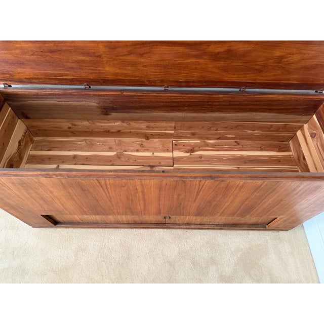Wood Mid Century Walnut Cedar Chest For Sale - Image 7 of 7