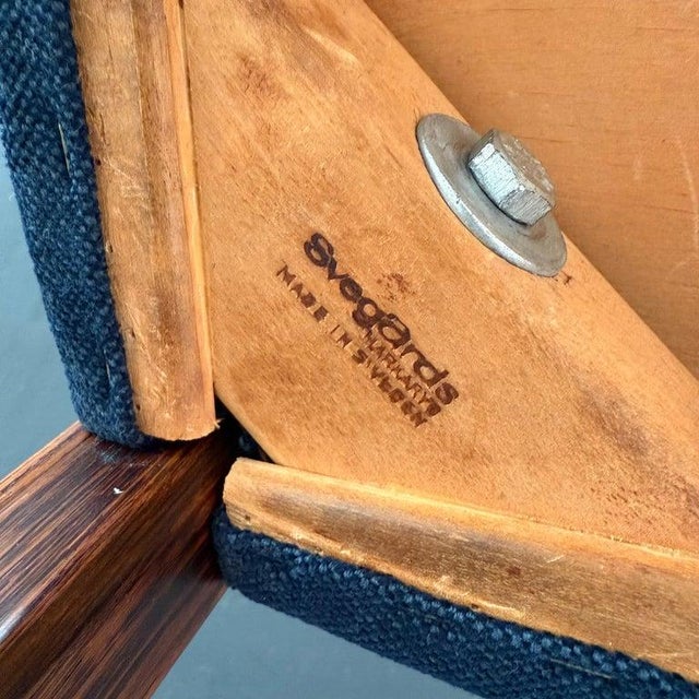 Brown 1960s Set of Twelve Rosewood Ladder-Back Dining Chairs by Svegards Markaryd For Sale - Image 8 of 10