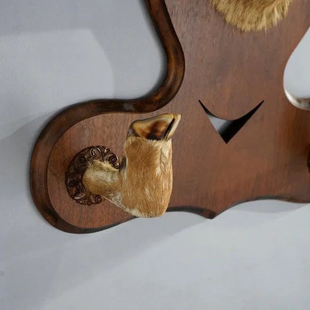 Early 20th Century Antique Deer Mount Hall Hat Rack Circa 1930 For Sale - Image 5 of 9