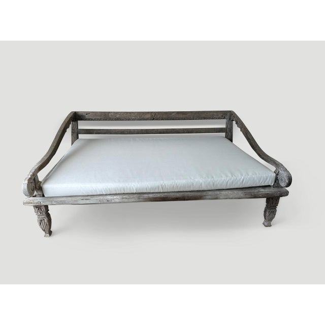 Wood Museum Quality Rare Antique Day Bed For Sale - Image 7 of 18