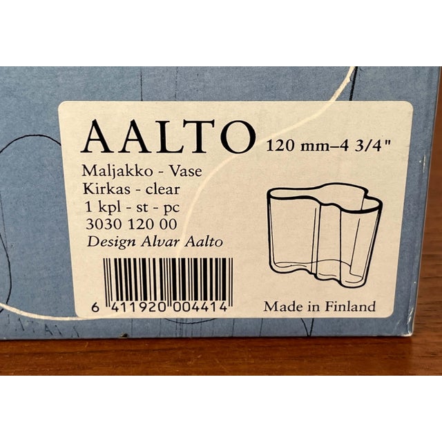 Mid-Century Modern Glass Vase by Alvar Aalto for Iittala, 1990s For Sale - Image 13 of 16