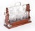 Late 20th Century English Silver-Plated 3-Bottle Tantalus, Set of 4 For Sale - Image 3 of 14