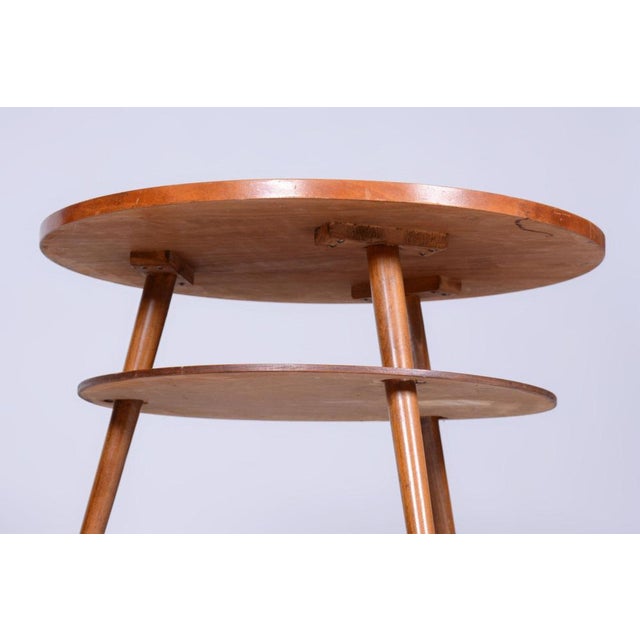1950s Mid-Century Modern Coffee Table in Walnut and Beech, 1950s For Sale - Image 5 of 12