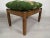 Brutalist Set of Upholstered Oak Poufs, 1950s For Sale - Image 3 of 9