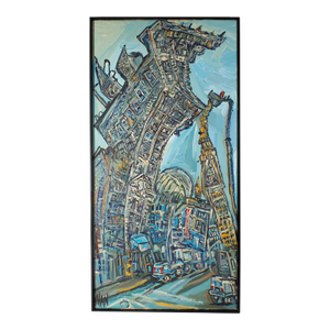 2004 “University Place” Oil on Canvas Painting by Alan Streets