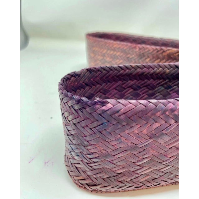 Vintage Southeast Asia Tobacco Storage Basket. For Sale - Image 10 of 10