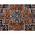 Vintage Persian Carpet Handmade Heriz Wool Oriental Rug, Rust, 7'7" X 10'2" For Sale - Image 9 of 12