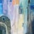 Wild Blue 1 - Original Blue Urban Geometry Acrylic Painting on Canvas by Maria C Bernhardsson For Sale - Image 4 of 6