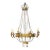 Antique Early 19th C Italian Crystal & Tole Chandelier For Sale