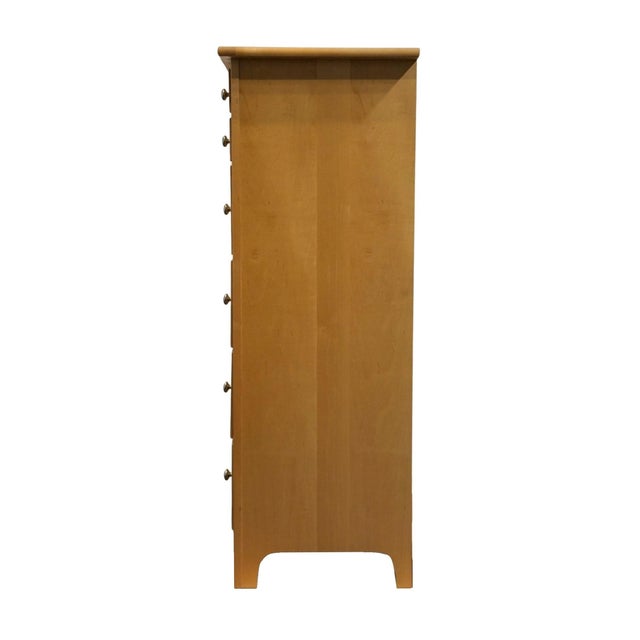 Late 20th Century Stanley Furniture Solid Maple Contemporary Modern 38" Chest of Drawers For Sale - Image 10 of 12