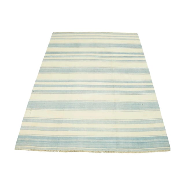 This 5x6 vintage Dhurrie rug is an exciting new curation from Rug & Kilim’s latest acquisition of rare and exemplary mid-...