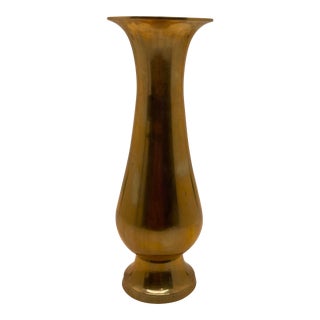 Mid-Century Modern Brass Bud Vase For Sale