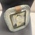 1930s Barovier Attributed Art Deco Clear Murano Glass and Brass Picture Frame For Sale - Image 11 of 13