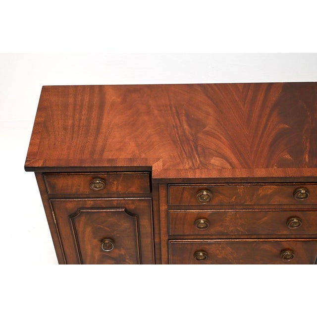 Small Georgian Style Breakfront Sideboard, 1930s For Sale - Image 6 of 10