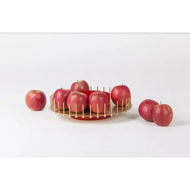Metal Elementa Trivet with Fruit Holder and Paper Roll Holder by Mingardo, Set of 3 For Sale - Image 7 of 11