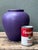 Vintage West German Handcrafted Purple Ceramic Vessel For Sale - Image 12 of 15