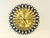 Mid-Century Modern Brass Sunburst Wall Clock from Weimar, 1970s For Sale - Image 4 of 12