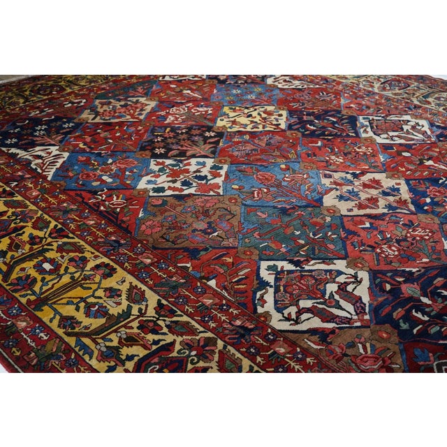 1930s Vintage Bakhtiari Rug 12'10'' x 18'8'' For Sale - Image 9 of 11