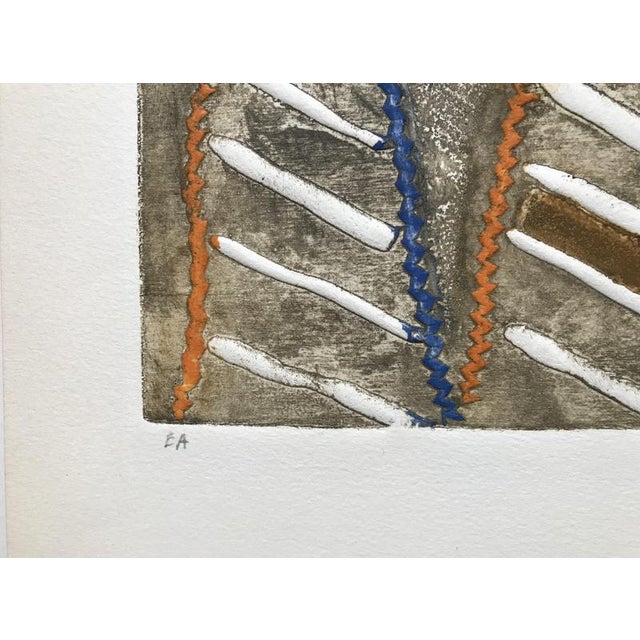 Otter B, The Bridge, 1990, Carborundum Etching For Sale - Image 3 of 5