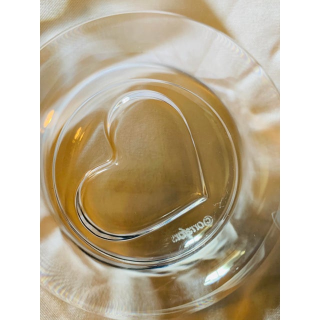 Orrefors Crystal Sweetie Bowl Clear Heart Designed by Marti Rytkonen For Sale - Image 9 of 10