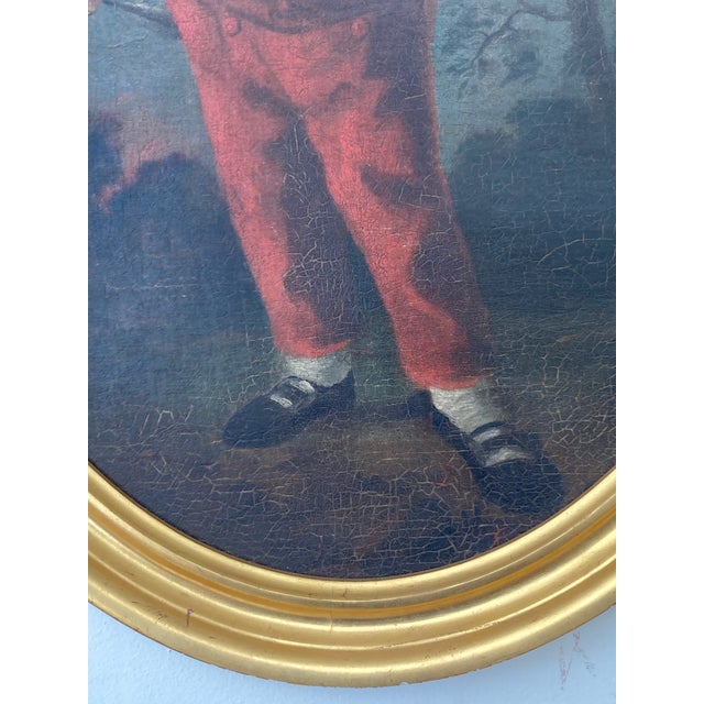 18th Century Old Master Painting of a Boy Full Figure For Sale - Image 4 of 15