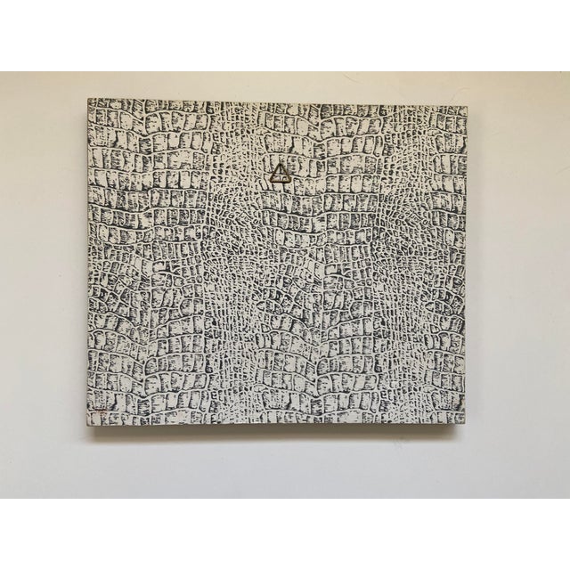 Folk Art Late 20th Century Framed Cherub Needlepoint For Sale - Image 3 of 3