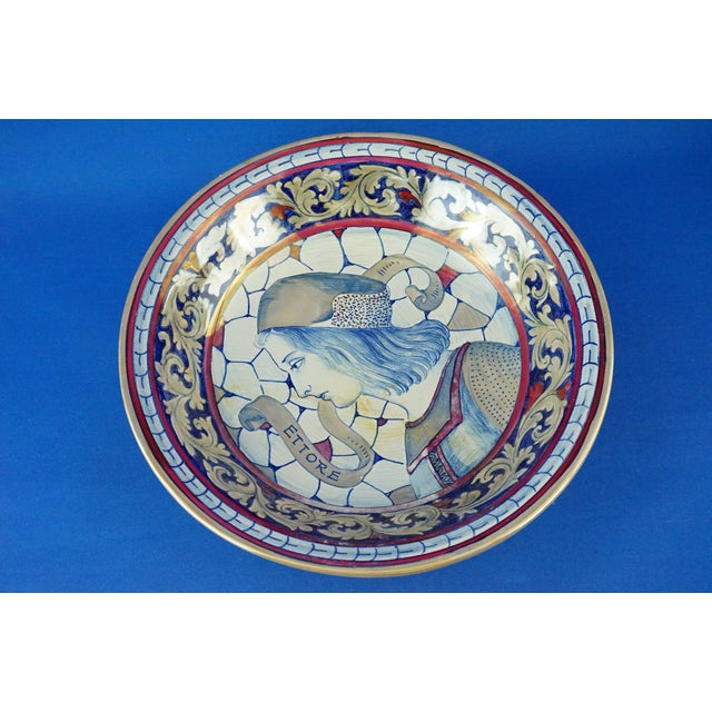 Large Ceramic Plate by Enzo Remigi for Gualdo Tadino, Italy, 1940s For Sale - Image 8 of 18