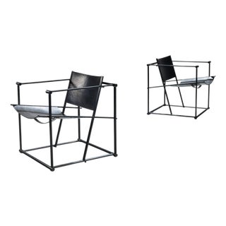 Cubic FM61 Lounge Chairs attributed to Radboud Van Beekum for Pastoe, Netherlands, 1980, Set of 2 For Sale