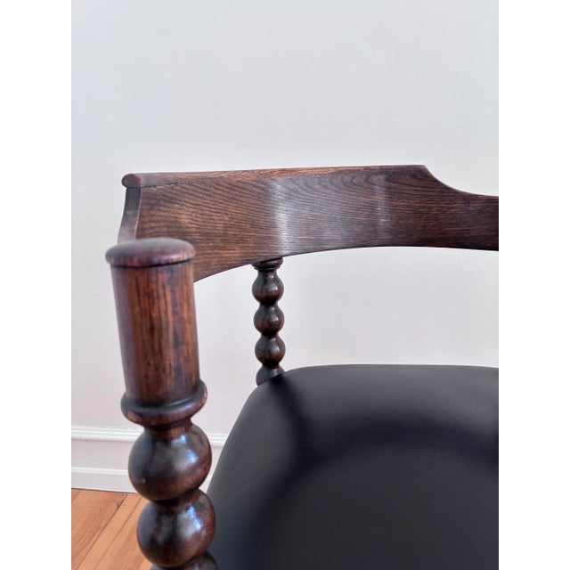 Antique Edwardian Bobbin Corner Chair, English 1900 For Sale - Image 6 of 14