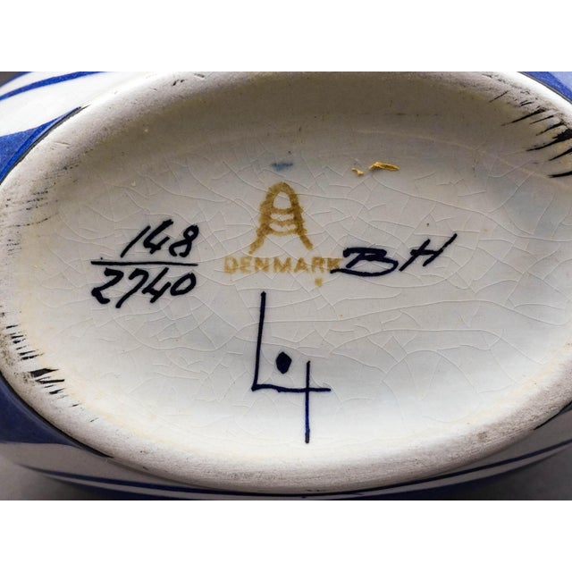 Mid 20th Century Royal Copenhagen Denmark Inge Lise Koefoed Vintage Tenera Fajance Flower Vase For Sale - Image 10 of 10