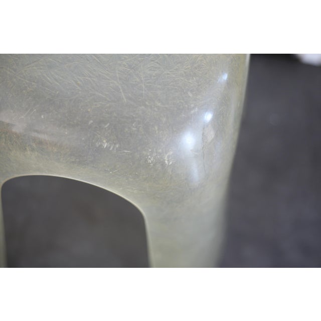 Vintage Space Age Resin Stool, 1970s For Sale - Image 4 of 14