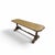 Vintage Butter Yellow Painted Trestle Sofa Table With Scalloped Top For Sale - Image 18 of 18