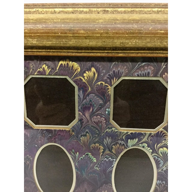 1980s Il Papiro Firenze Framed Photo Marbled Paper Presentation For Sale - Image 5 of 13